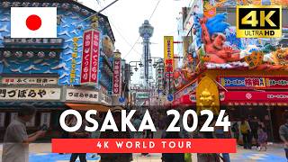 Japan 2024  Osaka 4K Walking Tour Osaka Summer Walk in Shinsekai Namba｜4K HDR 60fps [upl. by Sarajane]