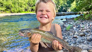 Summer Trout Fishing Catch and Cook in the Gifford Pinchot National Forest [upl. by Nassir683]