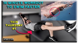 16 min home workout perfect for swimmers Core Follow along Thin Thursday 1 dry land [upl. by Kawai]