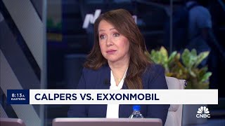 CalPERS CEO Marcie Frost on voting against Exxon Mobil board and Elon Musks pay package [upl. by Fayola]