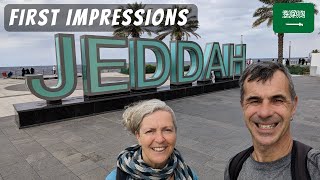 JEDDAH SAUDI ARABIA جدة First Impressions Exploring Corniche 🇸🇦 [upl. by Eillil]