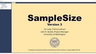 Program SampleSize Terminology and Design Types Lesson Two [upl. by Plante]