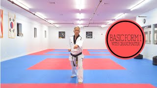 Taekwondo Basic Form 1  Full Tutorial [upl. by Odele]