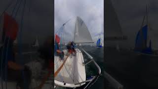 R8  leeward mark rounding 2024 J80 North American Championship j80nac [upl. by Andria]