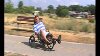 THE ECOCYCLE RECUMBENT TRIKE IN ACTION [upl. by Ahtanaram713]