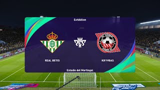 Real Betis vs FC Kryvbas 29082024 UEFA Europa Conference League PES 2021 [upl. by Nuahsel]