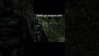 Riddler Gets Swatted by GCPD batman arkhamasylum rocksteadygames riddler funnymoments [upl. by Glenn]