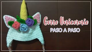 ➤ Gorrito de UNICORNIO  Paso a paso  fácil [upl. by Layol]