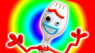 Toy Story 4 Toys Come to Life Pretend Play for Kids  Forky Im Trash  Kinder Playtime [upl. by Grof]