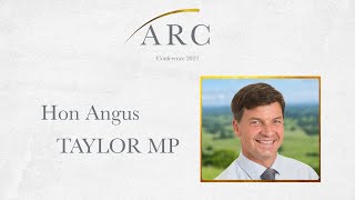 Hon Angus Taylor MP  ARC 2023 [upl. by Sara-Ann]