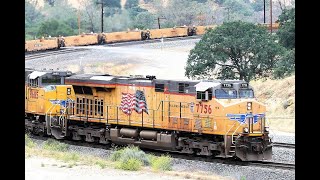 USA Doppeldecker Güterzug Züge grösser 2km Kehrtunnel Californien Züge Eisenbahn nicht SBB Amerika [upl. by Ysirhc]