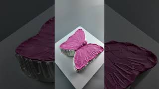 Butterfly Cake Decoration Tutorial  Easy amp Beautiful Designs Shorts [upl. by Adnauq]