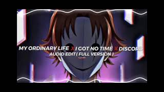 My Ordinary Life X I Got No Time X Discord 1 HOUR [upl. by Irved]