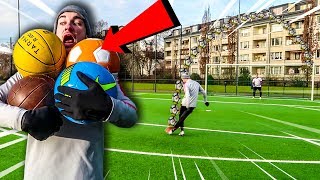 RUNDLAUF FUßBALL CHALLENGE MIT EXTREMEN BÄLLEN [upl. by Sibilla286]