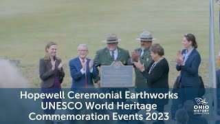 Hopewell Ceremonial Earthworks UNESCO World Heritage Commemoration Events 2023 [upl. by Atikan]