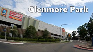 Glenmore Park NSW Australia  Driving Along Glenmore Parkway via Glenmore Park Town Centre [upl. by Gylys]