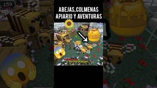 COLMENAS EN MINECRAFT ABEJAS Y APIARIOS una Aventura gameplay minecraft ps4 [upl. by Clevey690]