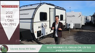 2022 Winnebago Hike 172BH Vin 7992  Layzee Acres RV Sales [upl. by Gisela]