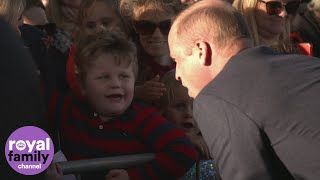 Duke of Cambridge meets young superfan in New Zealand [upl. by Aelahc177]