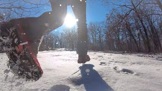 Winter Trail Running with MICROspikes [upl. by Leela]