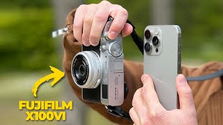 iPhone 15 Pro Max vs Fujifilm X100VI Smartphone OR Professional Camera [upl. by Cobby51]