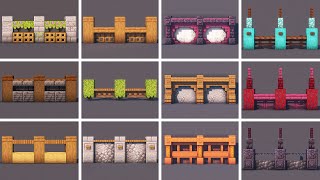 12 Must Know Minecraft Wall Designs Tutorial [upl. by Pytlik58]