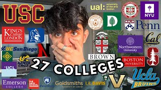 COLLEGE DECISION REACTIONS 2024  Ivies USC UCs NYU  more No SAT regular decision [upl. by Geller127]