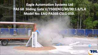 Eagle PAS 68 50mph Sliding Gate [upl. by Akcimahs652]