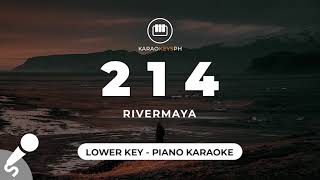 214  Rivermaya Lower Key  Piano Karaoke [upl. by Bernetta]