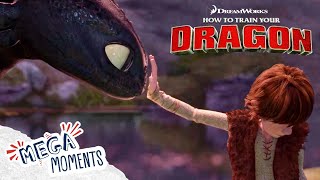 Hiccup Meets Toothless 🐲✋  How To Train Your Dragon  Movie Moments  Mega Moments [upl. by Moriah]