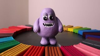 I made a GRIMACE from plasticine [upl. by Rouvin]