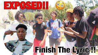 Can NBA Young Boy Fans Finish His LyricsFight Breaks Down [upl. by Dduj]