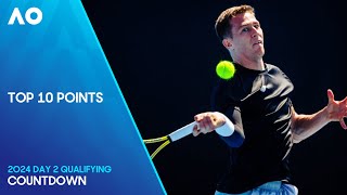 Top 10 Points of Day 2  Australian Open 2024 Qualifying [upl. by Lynch751]