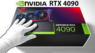 The NVIDIA RTX 4090 Unboxing  A MASSIVE GPU 3x [upl. by Jelks698]