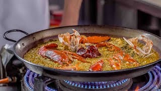 Paella de bogavante arroz seco de marisco Lobster rice [upl. by Hemphill]