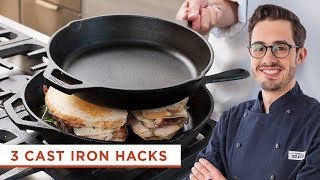 3 Cast Iron Skillet Hacks That Will Make Your Cast Iron Even More Versatile Than it Already is [upl. by Susejedairam]