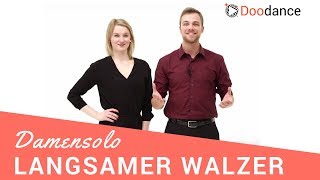 Hochzeitstanz Langsamer Walzer  Das Damensolo [upl. by Swanhilda254]