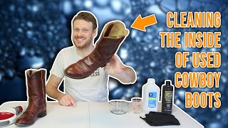 How to Clean and Disinfect the Inside of Used Cowboy Boots [upl. by Uhile]