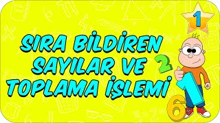 Sıra Bildiren Sayılar ve Toplama İşlemi  1 Sınıf Matematik ✏ [upl. by Yelahs]