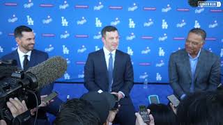 Andrew Friedman Dave Roberts amp Brandon Gomes discuss Shohei Ohtani signing after press conference [upl. by Pinebrook888]