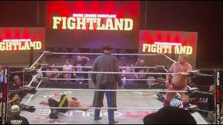 JBL Shows Up To MLW FIGHTLAND Helps Brock Anderson [upl. by Leahcimauhsoj]