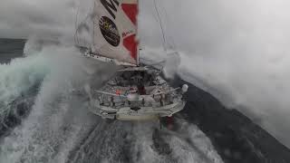 Vendée Globe 2020  Unbelievable images from Isabelle Joschke in the Pacific Ocean [upl. by Ursula]