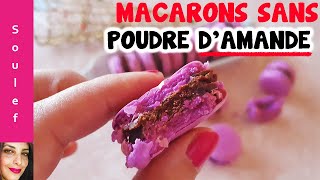 MACARONS SANS POUDRE DAMANDE  Avec un ingrédient SECRET [upl. by Addi]