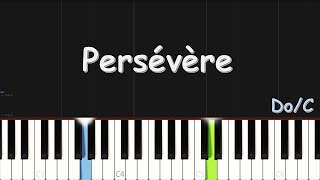 Olivier Cheuwa  Persévère  EASY PIANO TUTORIAL BY Extreme Midi [upl. by Arykahs]