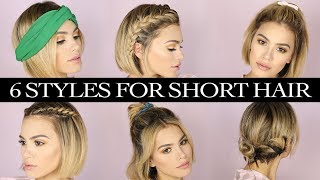 5 Hairstyles for short hair [upl. by Ande]