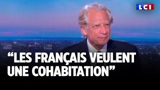 Dominique de Villepin invité de LCI  quotles Français veulent une cohabitationquot [upl. by Bergstein]