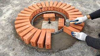 How to build a multi purpose fire pit in a small garden at home [upl. by Salomon]