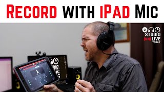 Using the BUILT IN mic to record in GarageBand iOS iPhoneiPad [upl. by Chloras]