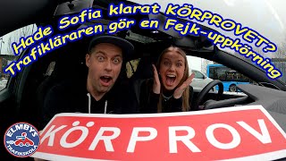 Hade Sofia klarat Körprovet Trafikläraren gör en Fejkuppkörning 5KUHD [upl. by Anitnas]