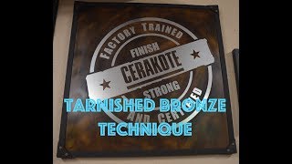 Tarnished Bronze Technique  Cerakote  Powder Coat  Custom Color [upl. by Luz639]